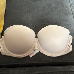 Women's Cream Strapless Bra